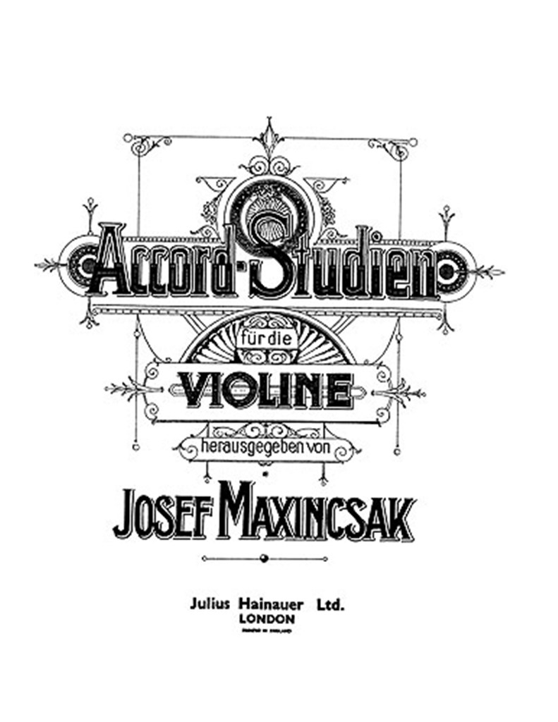 Maxincsak Chord Studies